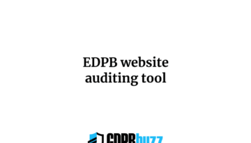 EDPB website auditing tool