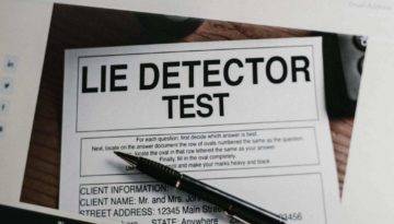Lie detector test